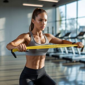 Resistance Band Front Raises | chiropractor in Delhi.